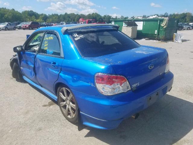 JF1GD74677G503624 - 2007 SUBARU IMPREZA WR BLUE photo 3