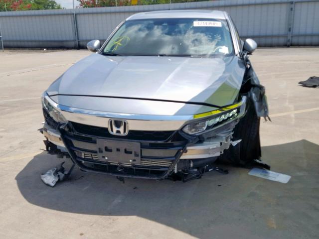 1HGCV1F51JA172154 - 2018 HONDA ACCORD EXL GRAY photo 9