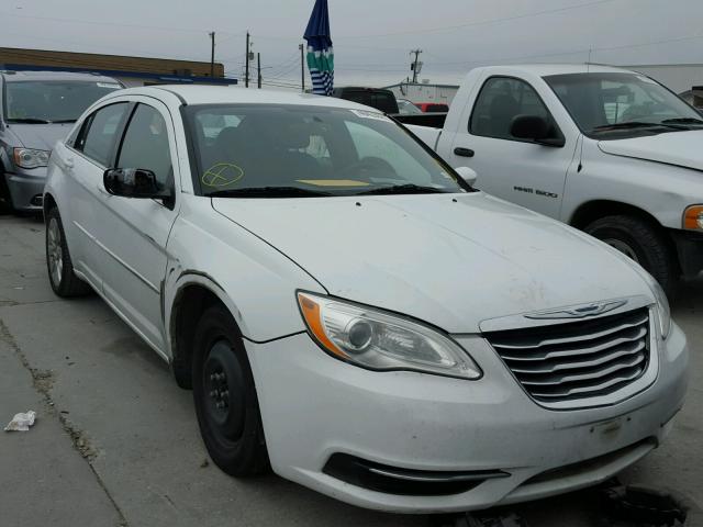 1C3CCBABXCN210035 - 2012 CHRYSLER 200 LX WHITE photo 1