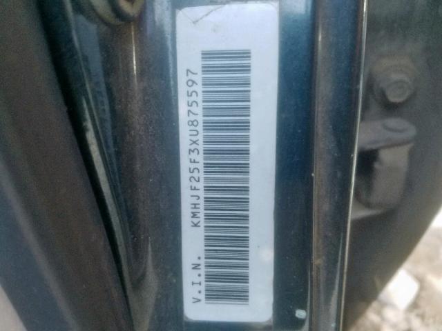 KMHJF25F3XU875597 - 1999 HYUNDAI ELANTRA BA GREEN photo 10