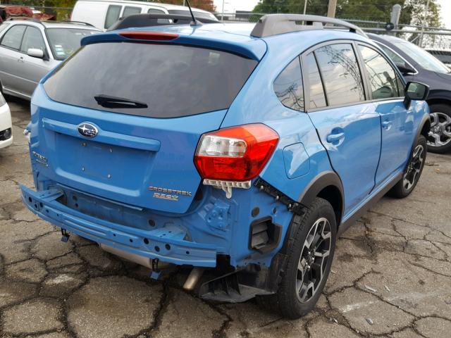 JF2GPAAC5G9260863 - 2016 SUBARU CROSSTREK BLUE photo 4