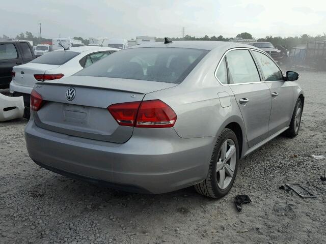 1VWBP7A35DC040548 - 2013 VOLKSWAGEN PASSAT SE GRAY photo 4