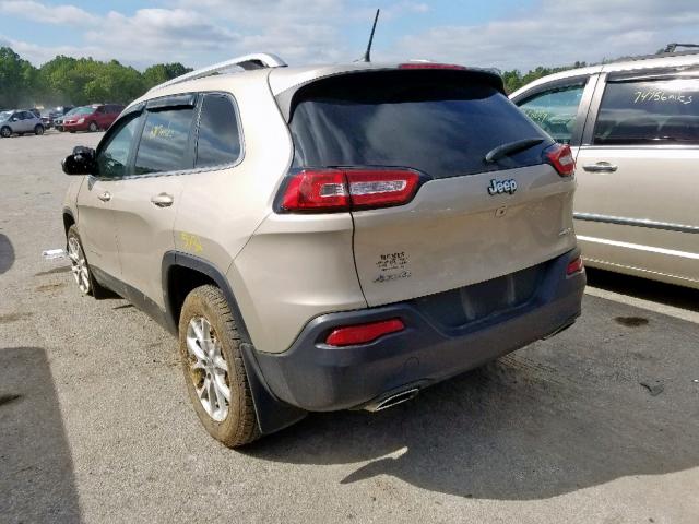 1C4PJMCS9FW540940 - 2015 JEEP CHEROKEE L TAN photo 3