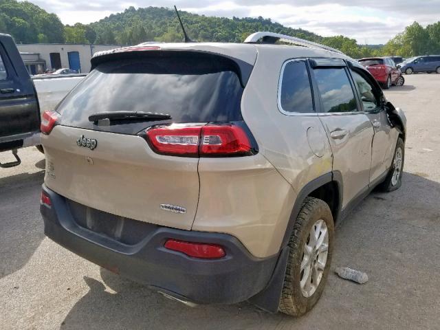 1C4PJMCS9FW540940 - 2015 JEEP CHEROKEE L TAN photo 4