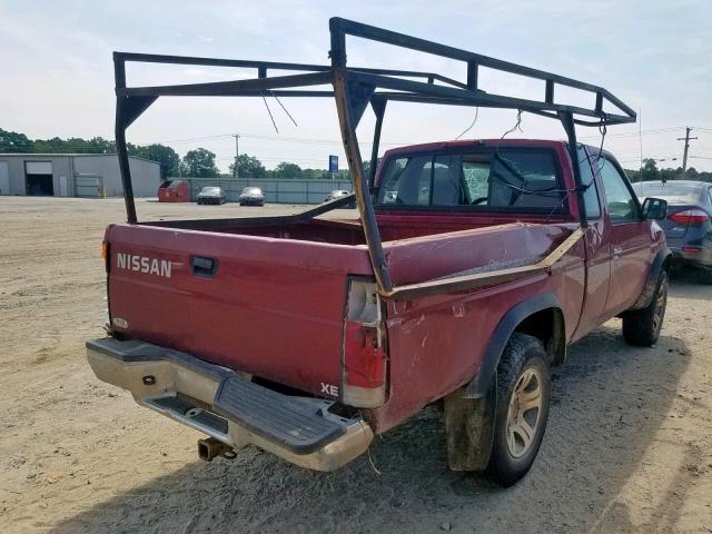 1N6SD16Y6VC379623 - 1997 NISSAN TRUCK KING RED photo 4