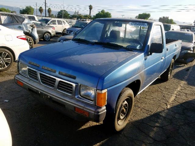 JN6HD12H3GW001079 - 1986 NISSAN D21 LONG B BLUE photo 2