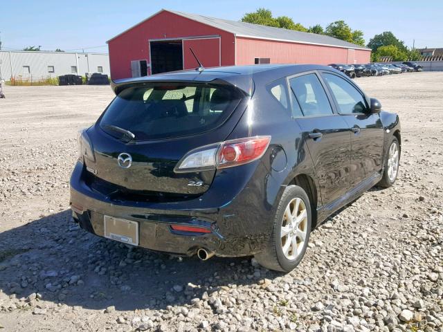 JM1BL1H55A1339323 - 2010 MAZDA 3 S BLACK photo 4