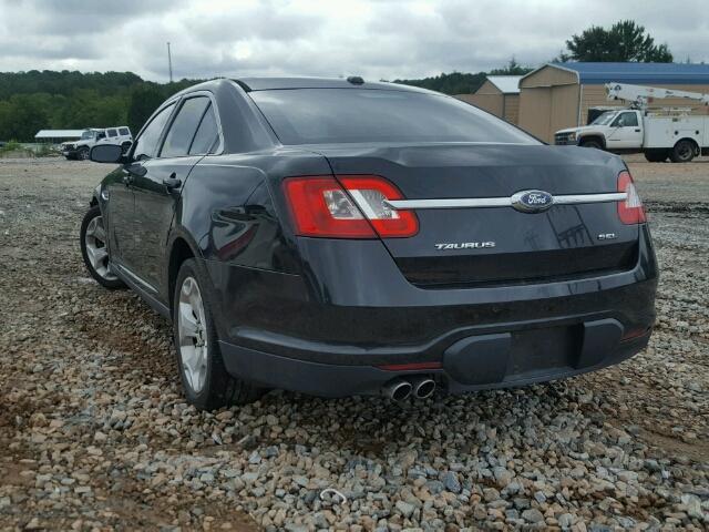 1FAHP2EW0BG174089 - 2011 FORD TAURUS SEL BLACK photo 3