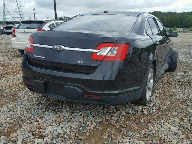 1FAHP2EW0BG174089 - 2011 FORD TAURUS SEL BLACK photo 4