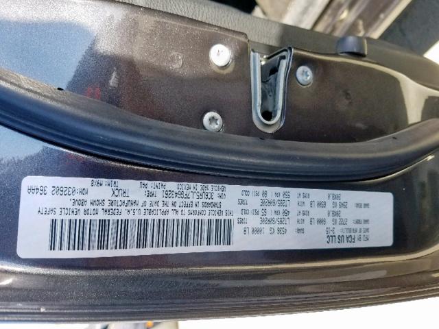 3C6UR5JL7FG643261 - 2015 RAM 2500 SLT Boz foto 10