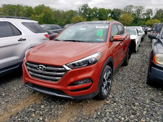 KM8J3CA20GU072554 - 2016 HYUNDAI TUCSON LIM ORANGE photo 2