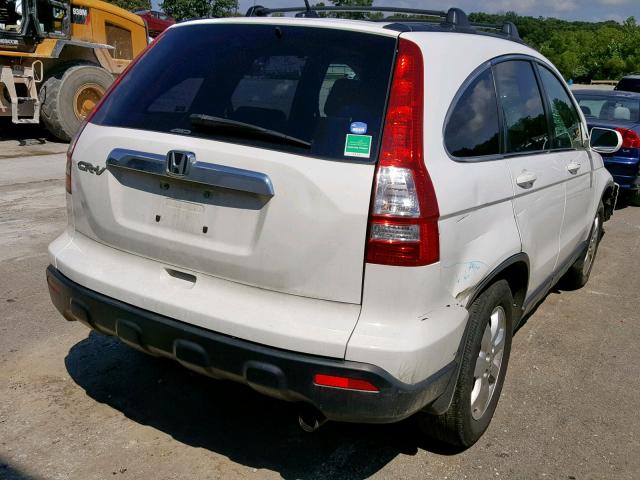 JHLRE48748C037678 - 2008 HONDA CR-V EXL WHITE photo 4