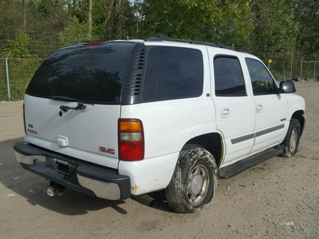 1GKEK13Z53J304735 - 2003 GMC YUKON WHITE photo 4