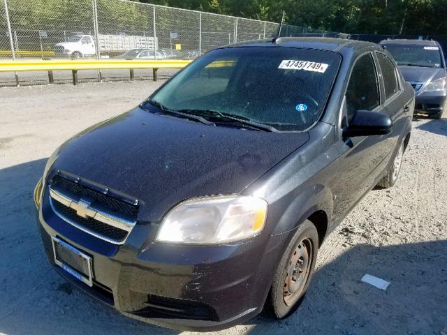 KL1TD56E59B658455 - 2009 CHEVROLET AVEO LS BEIGE photo 2