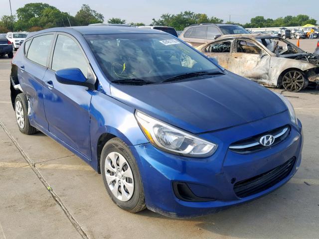 KMHCT5AE1GU270168 - 2016 HYUNDAI ACCENT SE BLUE photo 1