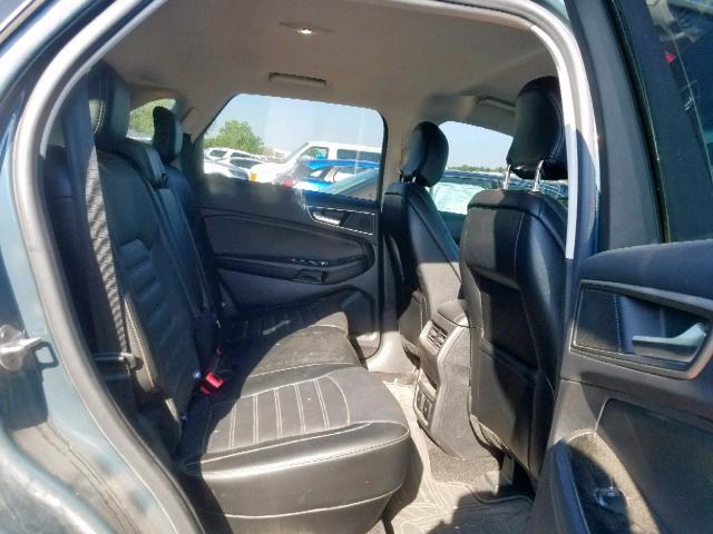 2FMPK4J88GBC06594 - 2016 FORD EDGE SEL BLUE photo 6