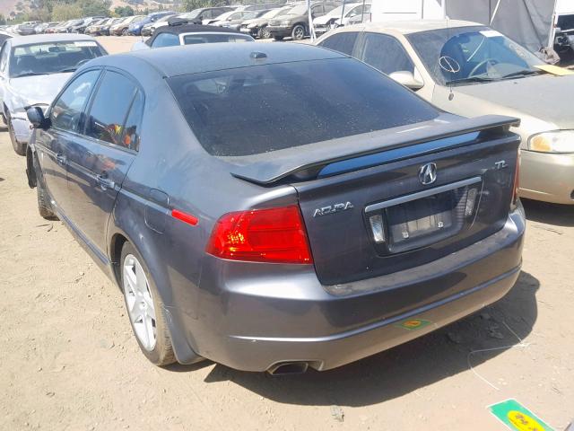 19UUA66206A066014 - 2006 ACURA 3.2TL GRAY photo 3