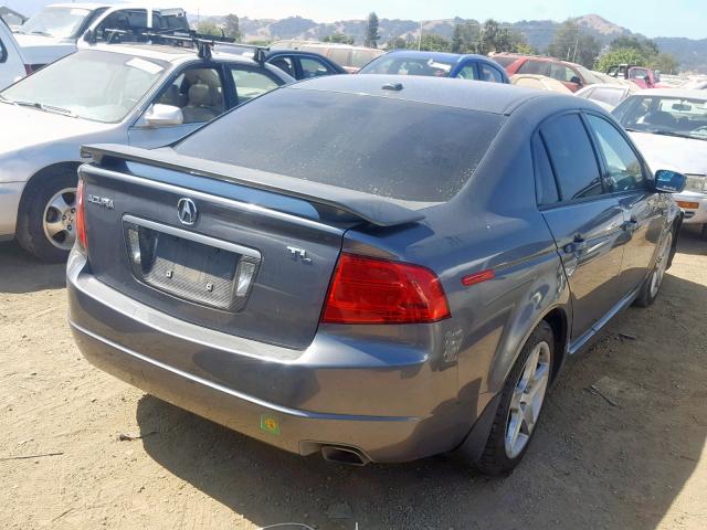 19UUA66206A066014 - 2006 ACURA 3.2TL GRAY photo 4