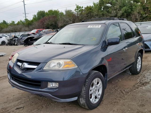 2HNYD18696H519164 - 2006 ACURA MDX TOURIN BLUE photo 2