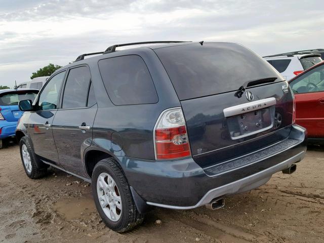 2HNYD18696H519164 - 2006 ACURA MDX TOURIN BLUE photo 3