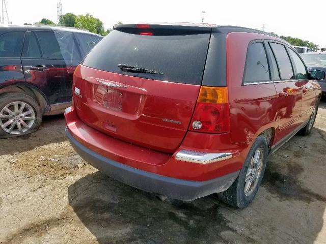 2C8GF68444R293760 - 2004 CHRYSLER PACIFICA RED photo 4