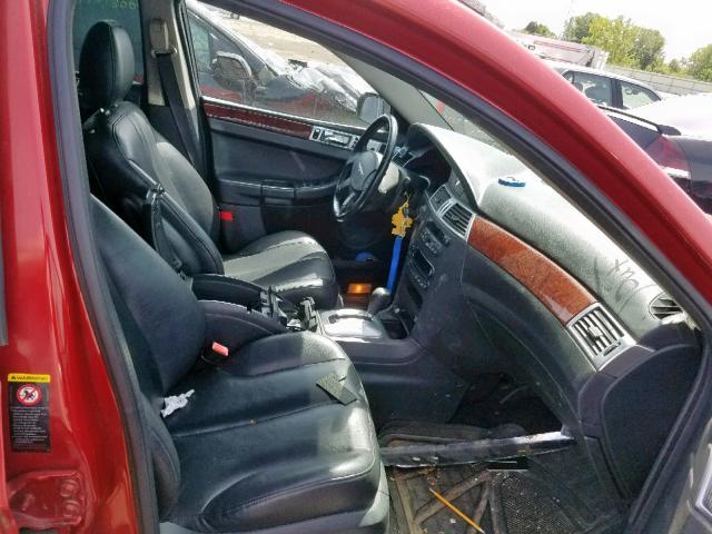 2C8GF68444R293760 - 2004 CHRYSLER PACIFICA RED photo 5