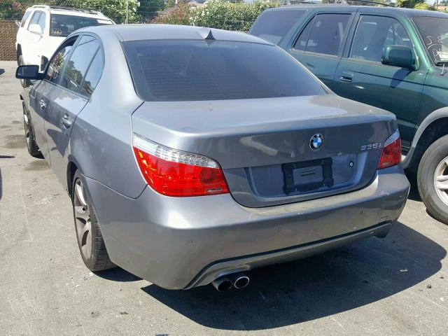 WBANW1C52AC165613 - 2010 BMW 535 I GRAY photo 3