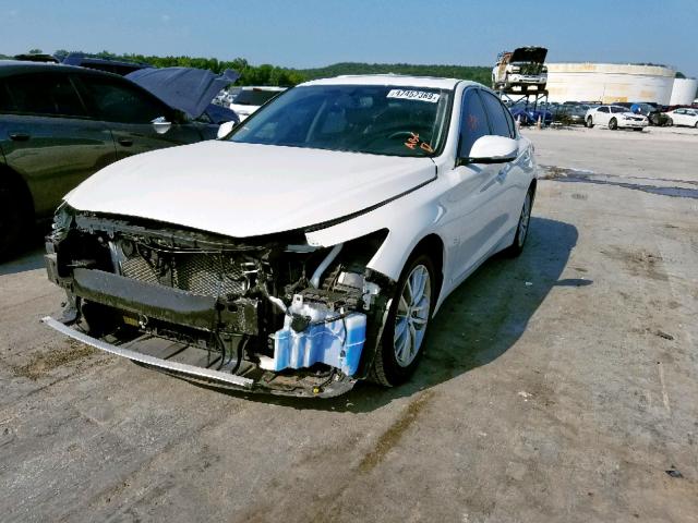 JN1BV7AP0FM356841 - 2015 INFINITI Q50 BASE WHITE photo 2