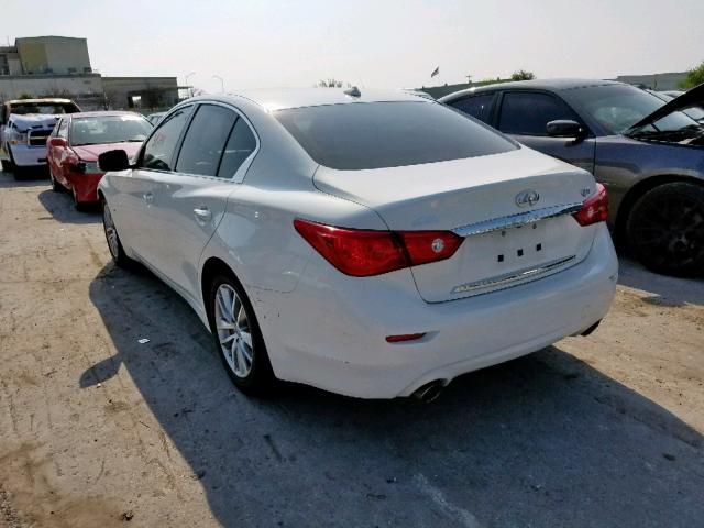 JN1BV7AP0FM356841 - 2015 INFINITI Q50 BASE WHITE photo 3