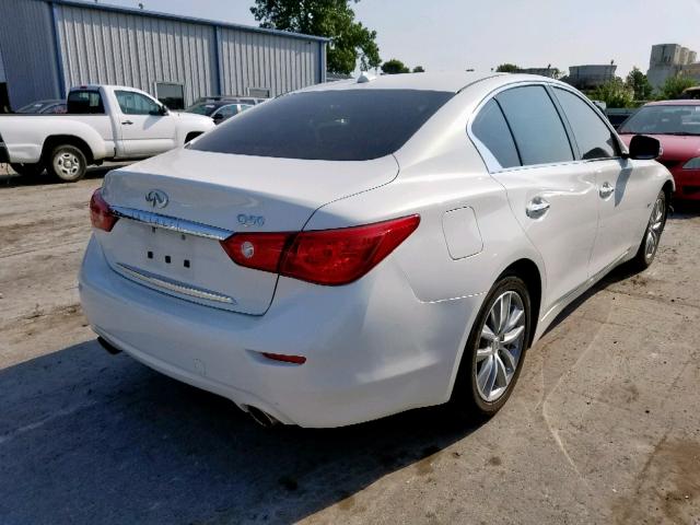 JN1BV7AP0FM356841 - 2015 INFINITI Q50 BASE WHITE photo 4