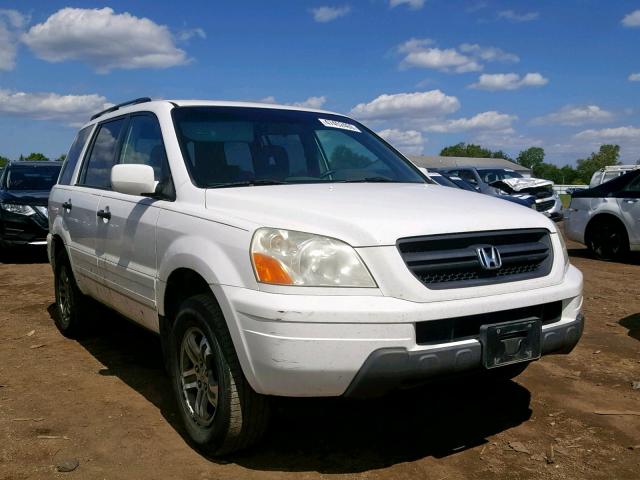 2HKYF18423H598209 - 2003 HONDA PILOT EX WHITE photo 1