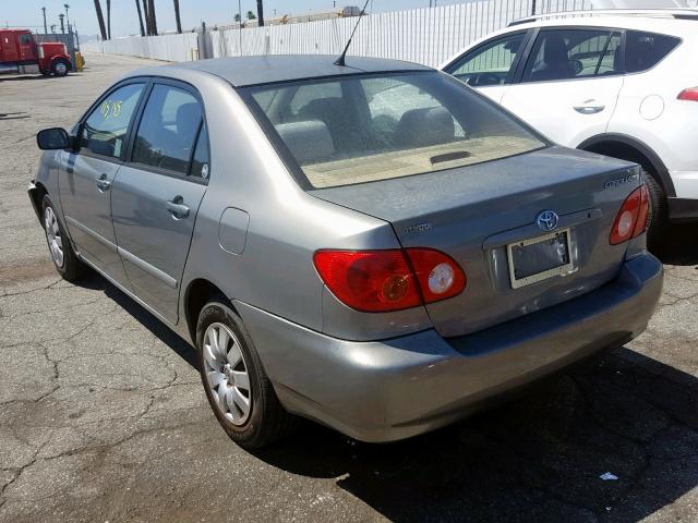 1NXBR32E94Z296378 - 2004 TOYOTA COROLLA CE SILVER photo 3