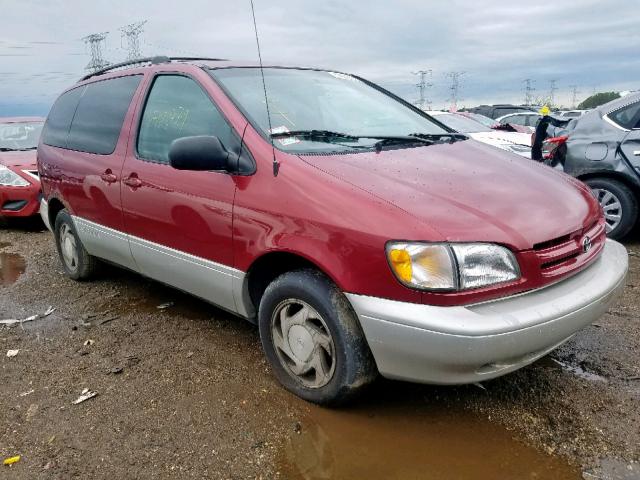 4T3ZF13C4YU171147 - 2000 TOYOTA SIENNA LE RED photo 1