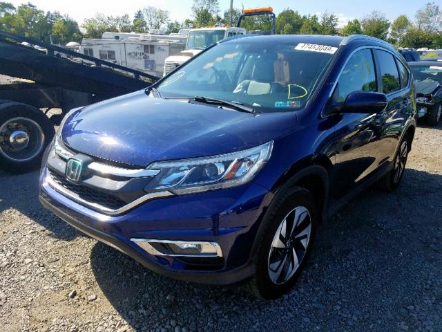 5J6RM4H95GL027011 - 2016 HONDA CR-V TOURI BLUE photo 2