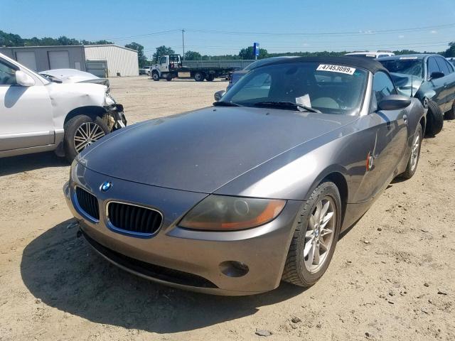 4USBT33544LS50834 - 2004 BMW Z4 2.5 GRAY photo 2