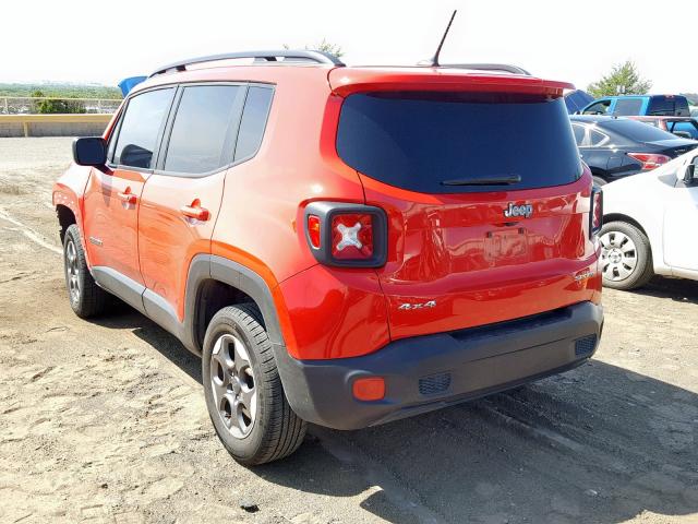 ZACCJBAB8HPG25774 - 2017 JEEP RENEGADE S RED photo 3