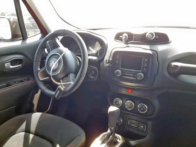 ZACCJBAB8HPG25774 - 2017 JEEP RENEGADE S RED photo 9