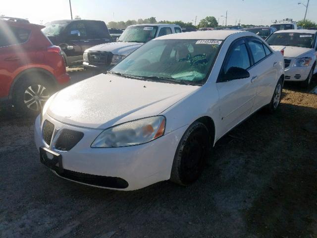 1G2ZF58B474176338 - 2007 PONTIAC G6 VALUE L WHITE photo 2