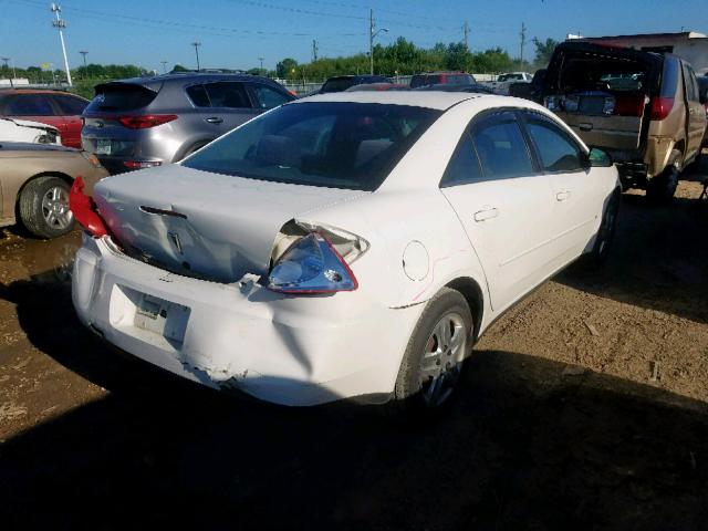 1G2ZF58B474176338 - 2007 PONTIAC G6 VALUE L WHITE photo 4