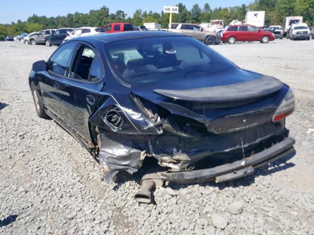 1G2WP52K12F140368 - 2002 PONTIAC GRAND PRIX BLACK photo 3