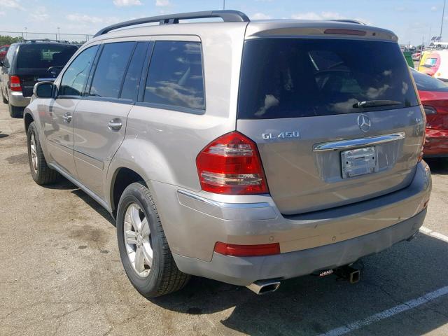 4JGBF71E37A217634 - 2007 MERCEDES-BENZ GL 450 4MA SILVER photo 3