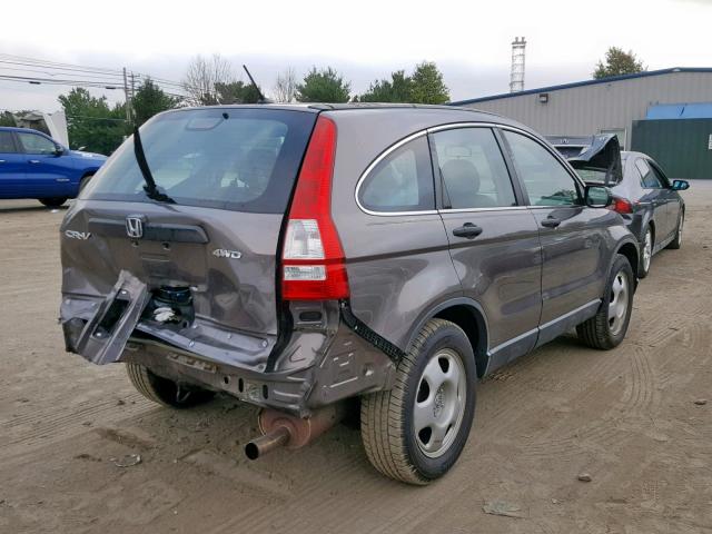 5J6RE4H38AL063288 - 2010 HONDA CR-V LX BROWN photo 4