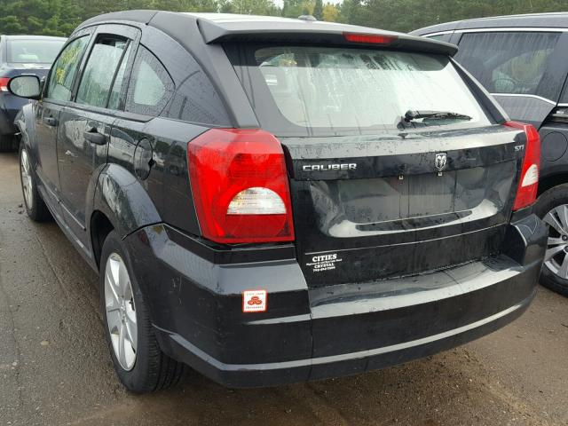 1B3HB48B57D147638 - 2007 DODGE CALIBER SX BLACK photo 3