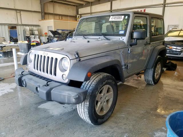 1C4AJWAG0HL588170 - 2017 JEEP WRANGLER S SILVER photo 2