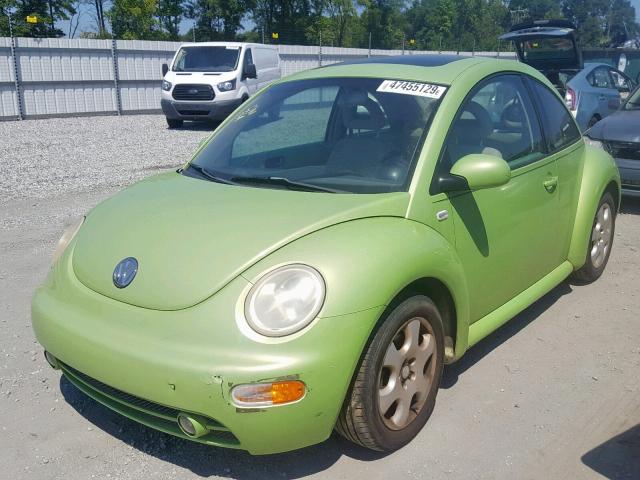 3VWCB21C72M408049 - 2002 VOLKSWAGEN NEW BEETLE Yaşıl foto 2