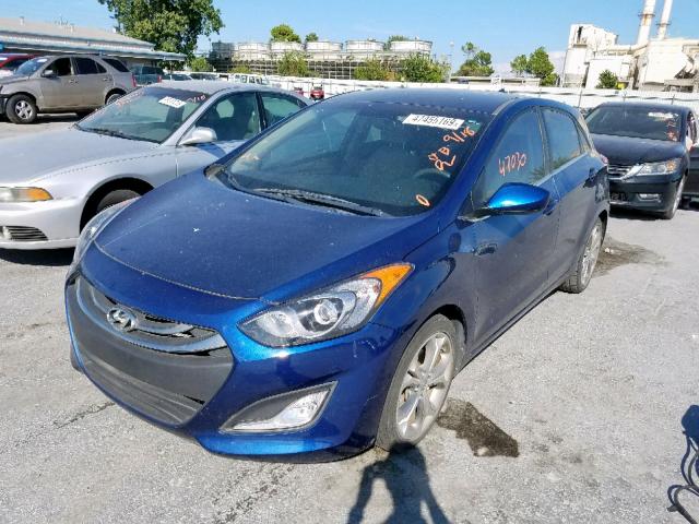 KMHD35LEXDU083878 - 2013 HYUNDAI ELANTRA GT BLUE photo 2