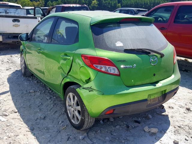 JM1DE1HY4B0126156 - 2011 MAZDA MAZDA2 GREEN photo 3