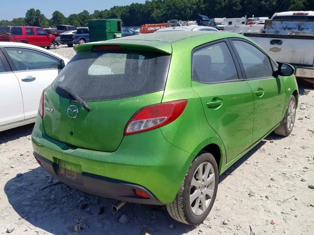 JM1DE1HY4B0126156 - 2011 MAZDA MAZDA2 GREEN photo 4