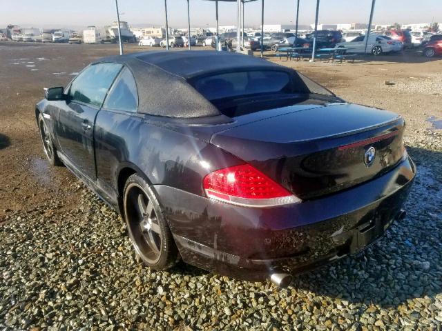 WBAEK13557CN82308 - 2007 BMW 650 I BLACK photo 3