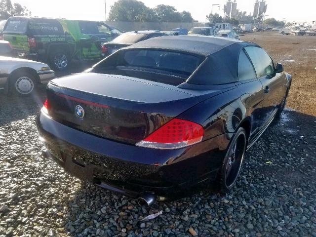 WBAEK13557CN82308 - 2007 BMW 650 I BLACK photo 4